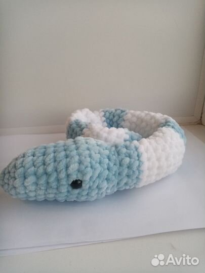 Вязаная змейка Зева. Ручная работа