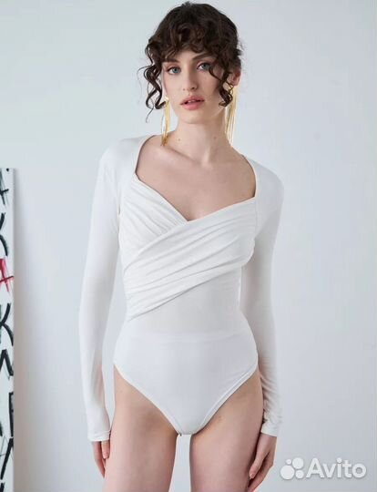 Боди белое 44
