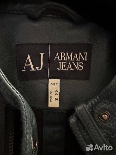 Кожаная куртка armani