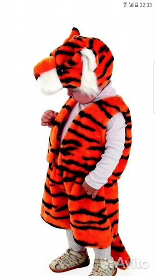 Костюм Мышки Волка Тигра Снегиря Синички Снеговик