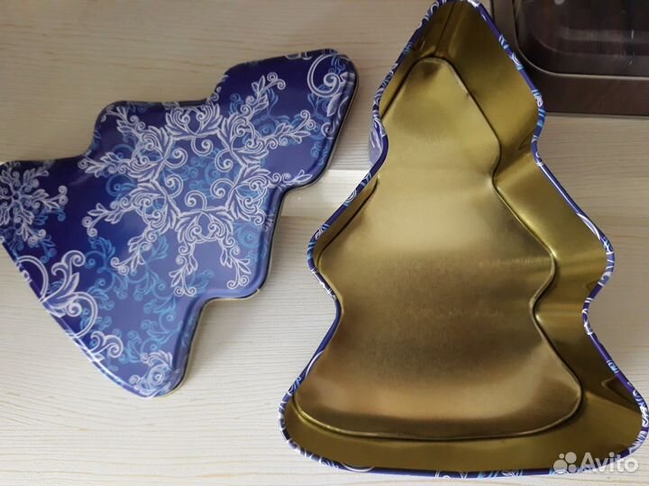 Банка коробка металлическая для хранения/подарка