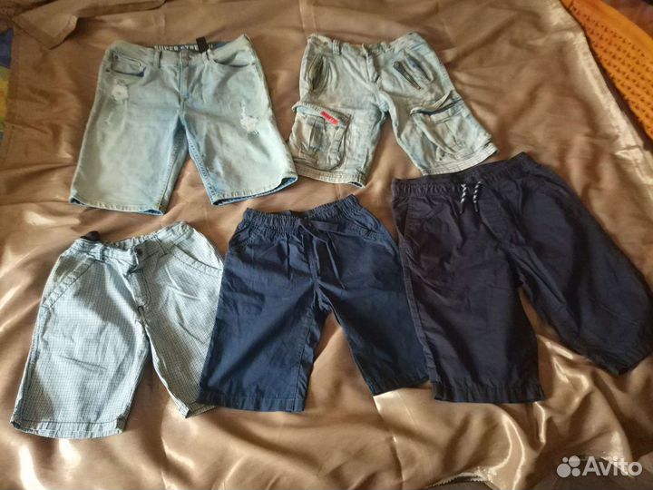 Джинсы шорты футболки на мальчика новые 146 152