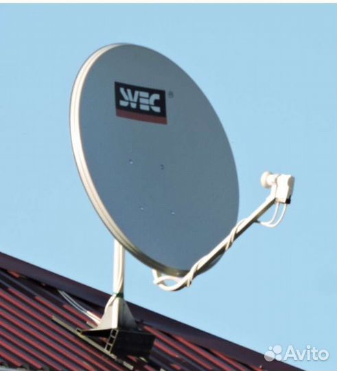 Антенна спутниковая с приставкой