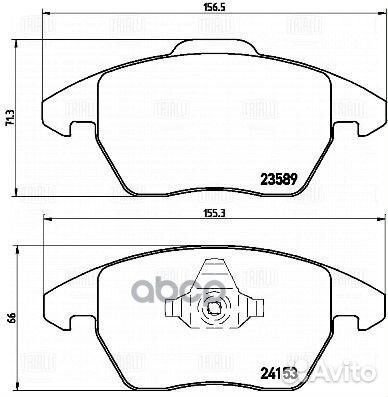 Колодки тормозные дисковые для а/м Peugeot 208