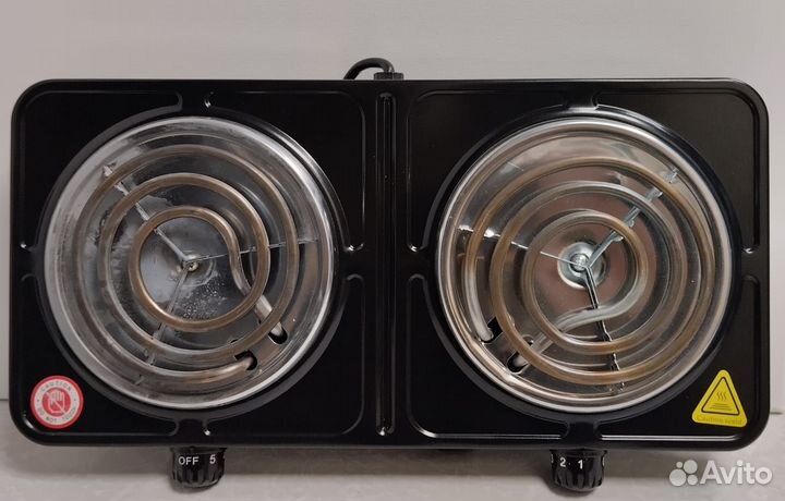 Кухонная плита econ ECO-214HP, 45х25см 2000Вт Черн