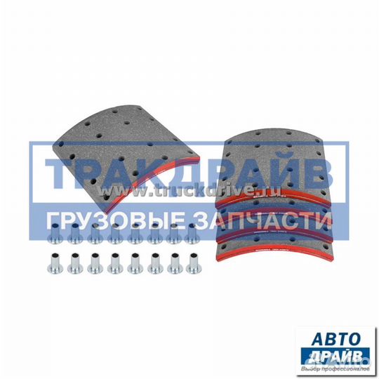 Накладки барабанные Скания 6 серии ширина 203 мм