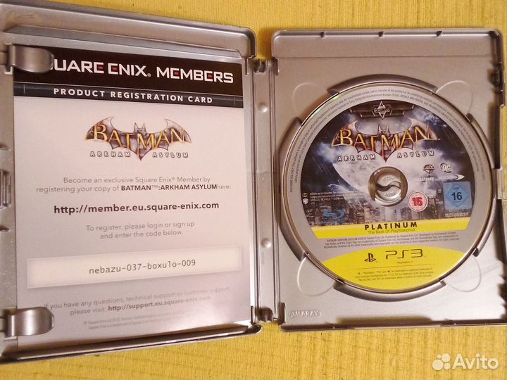 Batman Arkham Asylum издание Platinum ps3