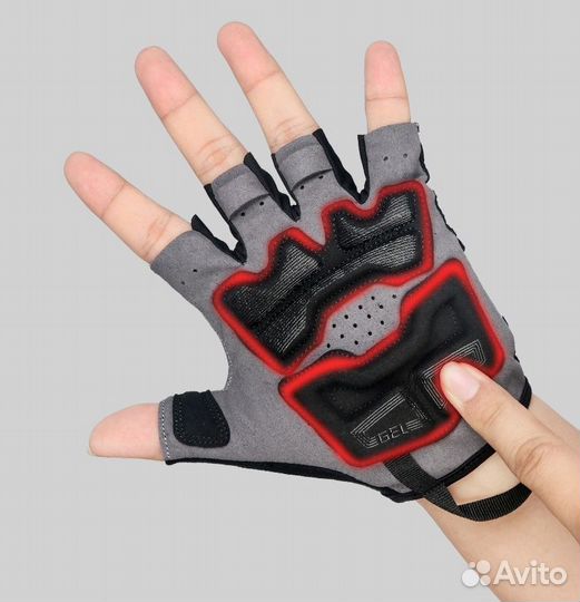 Велосипедные перчатки rockbros SZ-S228. Красный (S)