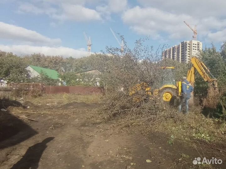 Расчистка участков, спил деревьев, демонтаж