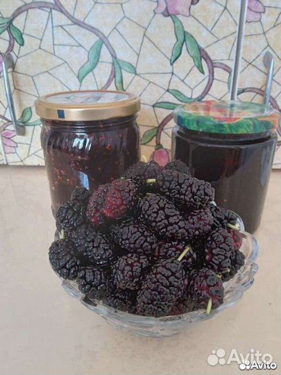 Варенье из шелковицы, смалец свиной