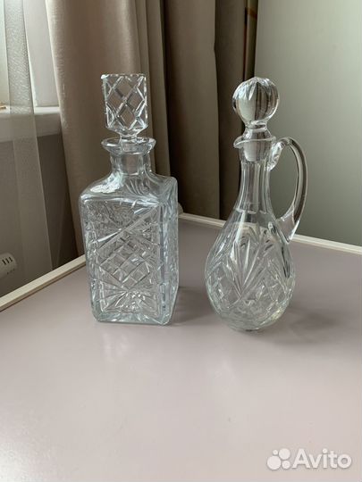 Штофы и графины хрусталь
