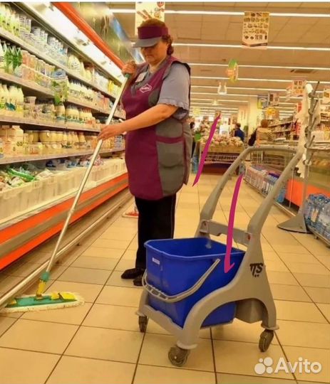 Уборка в магазин продуктов на 4 часа в день