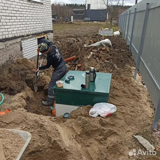 Монтаж автономной канализации септик / биостанция