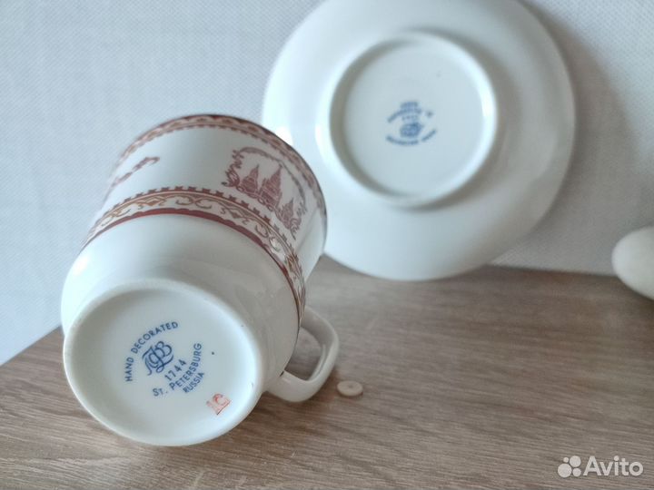 Кофейная пара лфз костяной фарфор