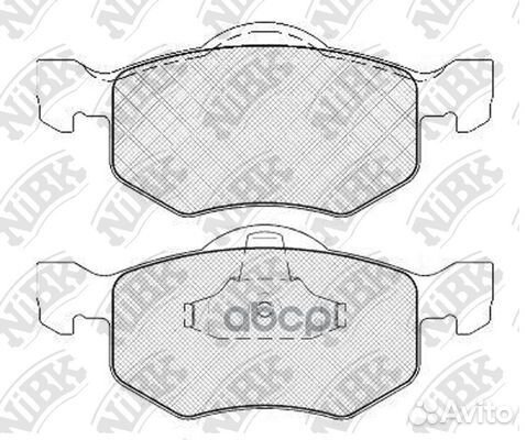 Колодки тормозные дисковые ford maverick 03/MAZ