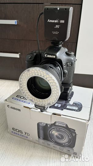 Canon 7D+объектив 24-85mm с батарейным блоком