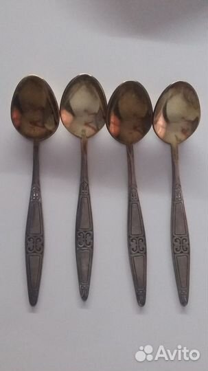 Чайные ложки, вилка. лопатка, СССР