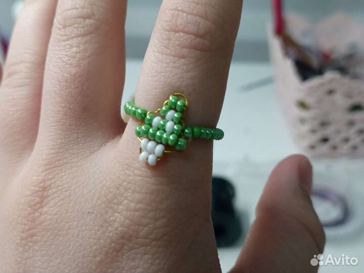 Кольца из бисера