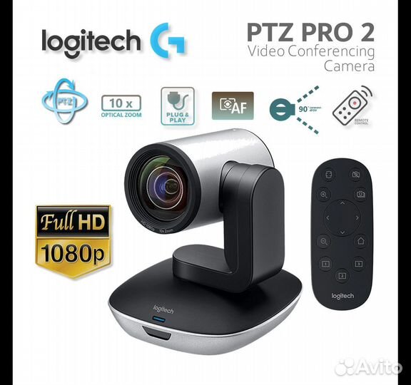Веб-камера Logitech PTZ PRO2