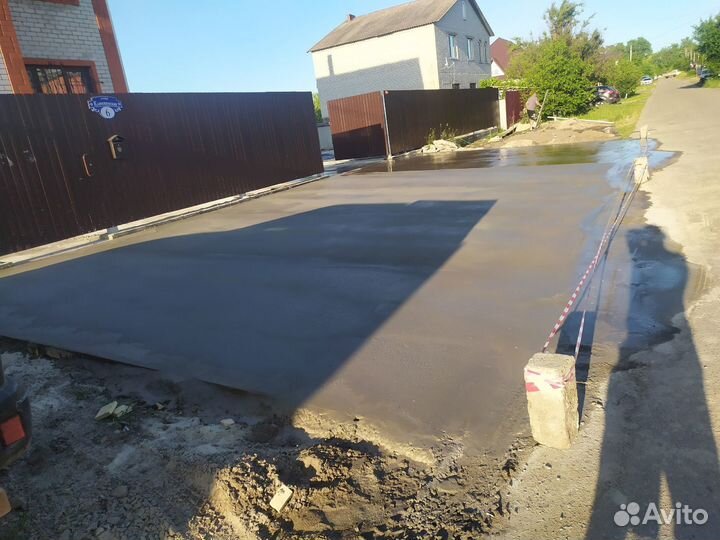 Бетонирование площадок Дорожек Заездов/Отмостка