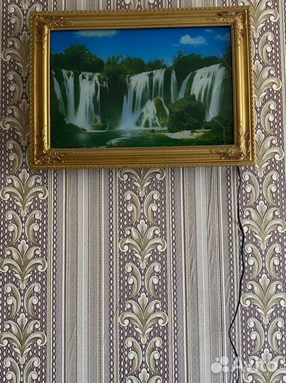 Картина водопад с подсветкой и звуком