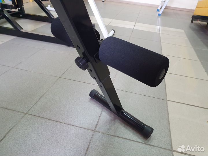 Скамья для пресса напольная с валиками