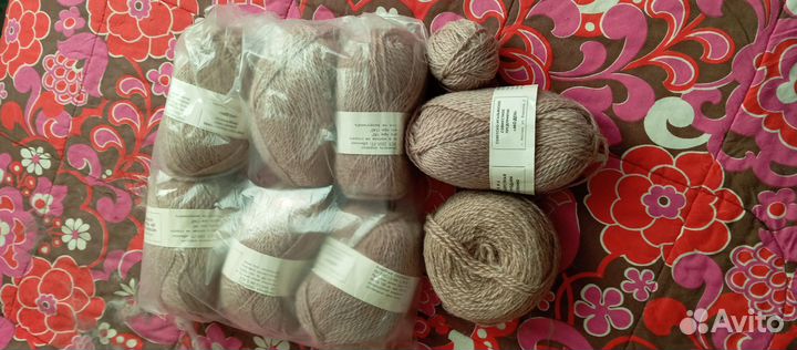 Пряжа чистошерстяная СССР, 8 мотков
