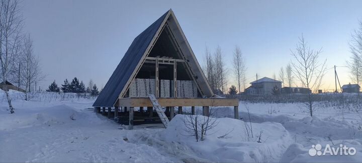 Строительство каркасных домов A-фрейм (A-frame)