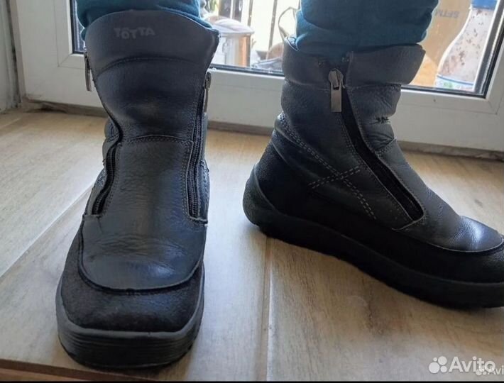 Кожаные сапоги р34