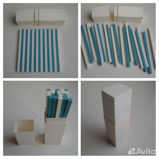 Счётные палочки в пенале ссср/ Набор Школьник 3