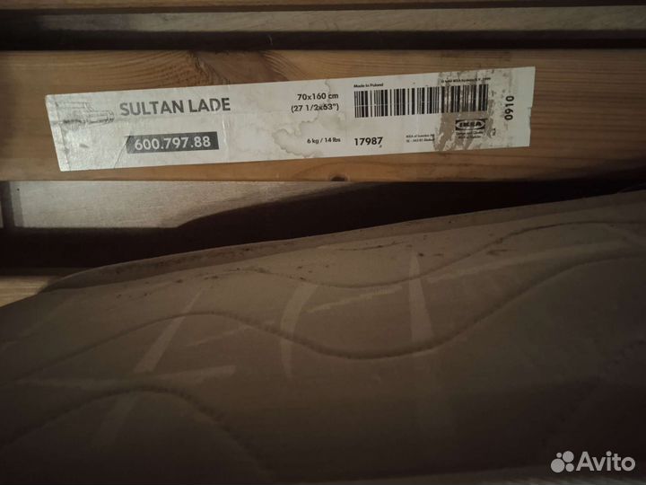 Кровать деревянная с матрасом 70 х 160