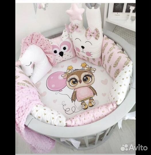 Бортики в детскую кроватку бу