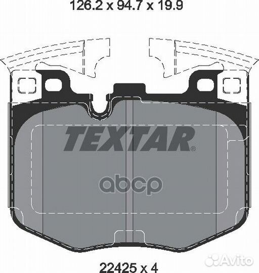 Колодки тормозные 2242501 Textar