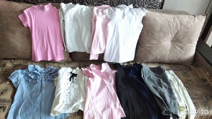 Одежда школьная для девочки 122,128,134 пакетом