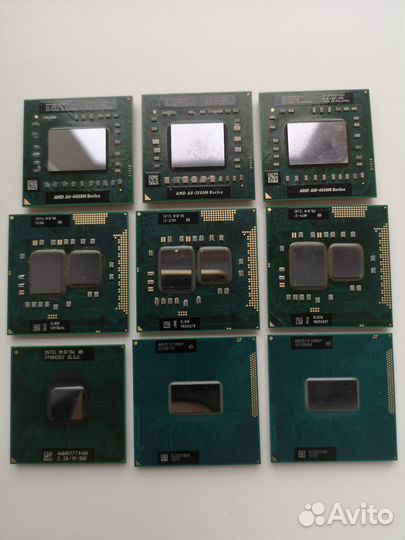 Процессоры для ноутбука i5 i3 a6 a8 a10