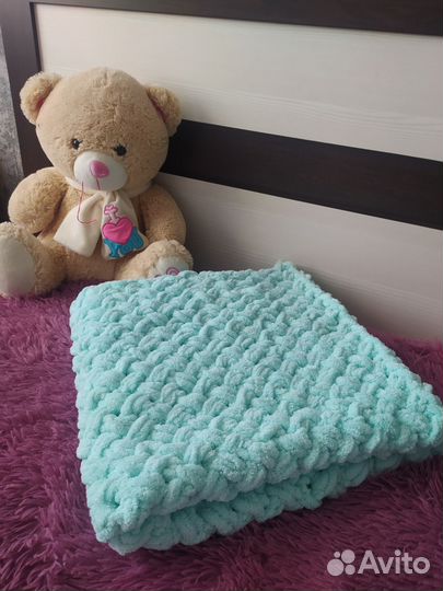 Плед детский плюшевый