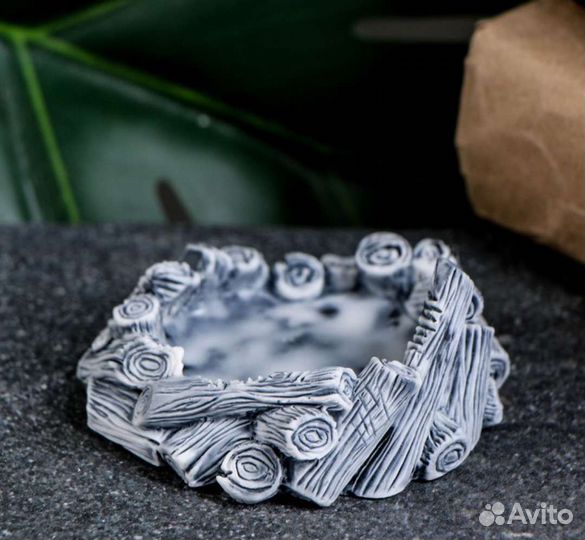 Силиконовая форма молд Подсвечник костёр