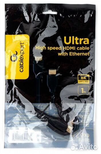 Кабель Ethernet Hdmi Cablexpert 8K60Hz 2.1 1M