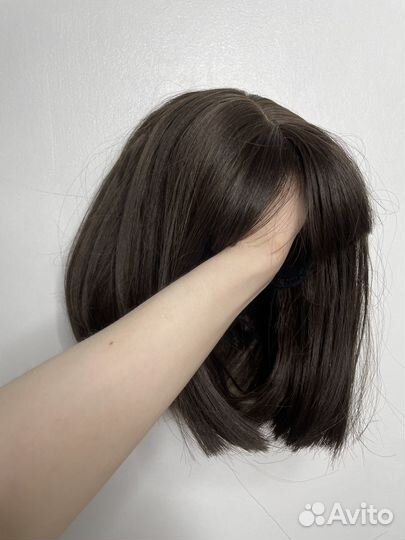 Парик хвост на заколке аксессуары для волос ушки