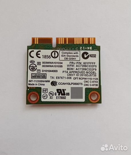 Wi-Fi модуль ноутбука Lenovo Y460 Y560