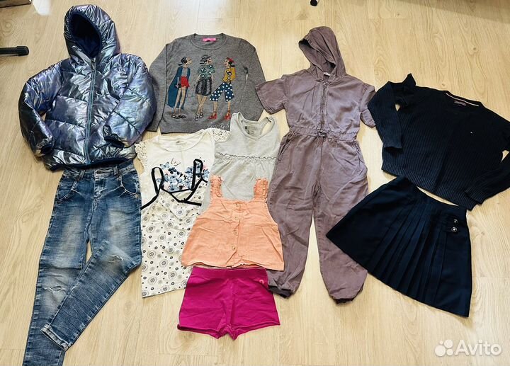 Вещи пакетом на девочку 116-140