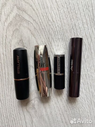 Givenchy, shiseido, pupa помада
