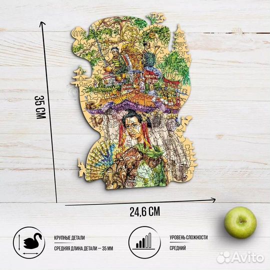 Деревянный пазл Япония (davici)