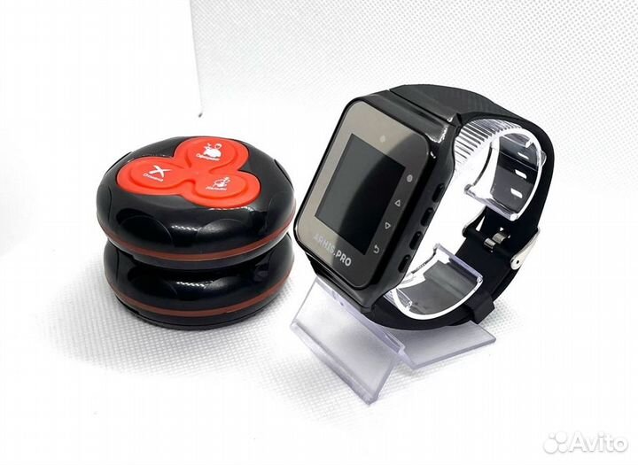 Кнопка вызова официанта с часами для кафе, баров