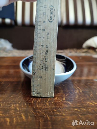 Селедочница, фарфор, кобальт,позолота. СССР