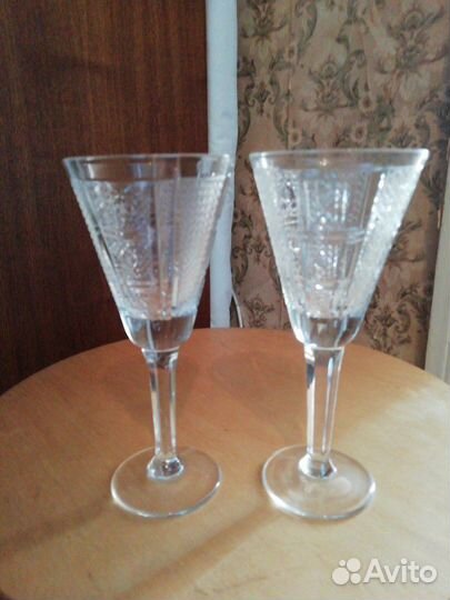 Фужеры хрусталь. эпохи СССР 5шт