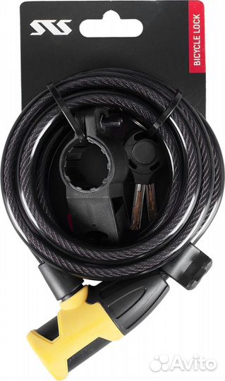 Велозамок STS PY3155 10mm x180cm с 2 ключами