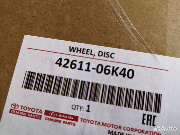 Диски Toyota Camry V70 3.5L R18 Sport новые ориг