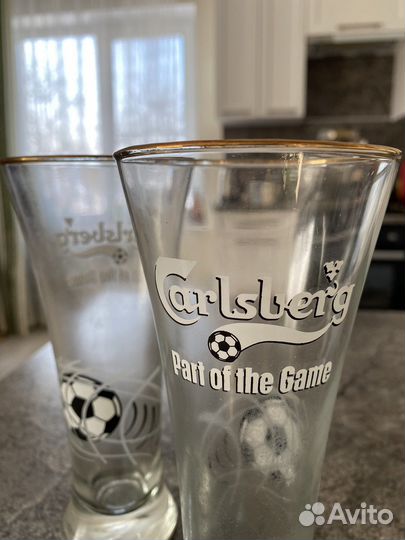 Пивные бокалы стаканы Carlsberg