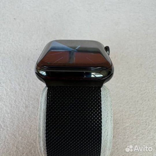 Apple watch 4 44 mm Stainless steel(идеал, 100 акб